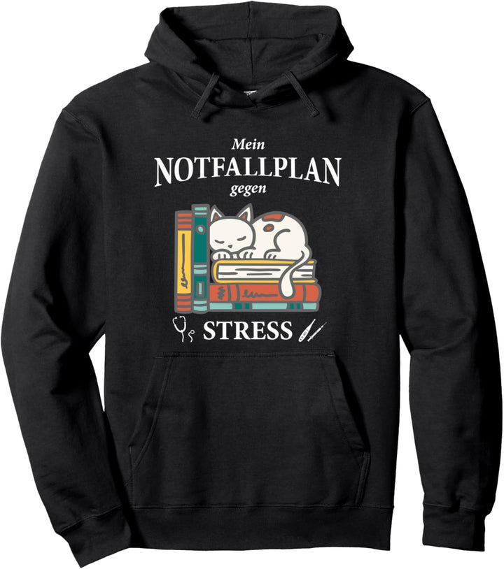 Notfallplan Bücher Lesen - Bücherwurm Pullover Hoodie