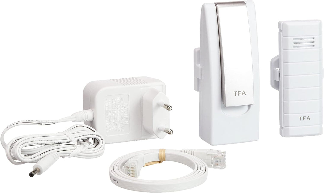 TFA Dostmann Weatherhub Starter-Set mit Temperatursender, 31.4001.02, SmartHome, einfach installierb