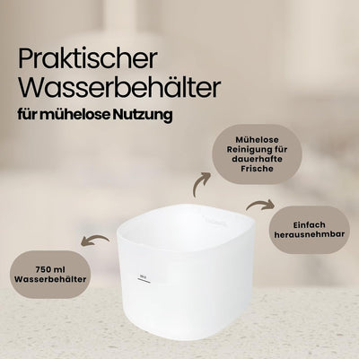Steba Mini-Luftwäscher mit Ventilatorfunktion, 3in1- Luftreiniger, befeuchter und Ventilator, 3 Leis