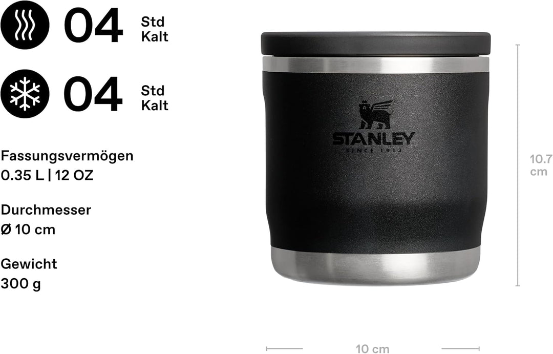 STANLEY 1913 Adventure To-Go Food Jar Schwarz 0.35 l, Schwarz 0.35 l