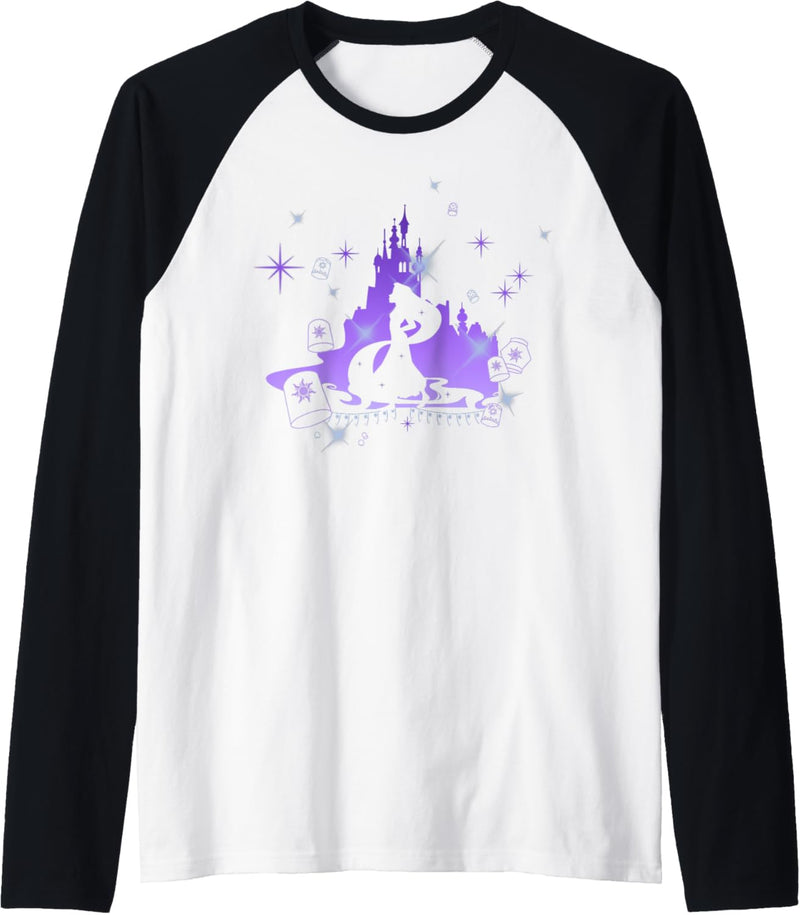 Disney Tangled Rapunzel Silhouette Portrait Raglan