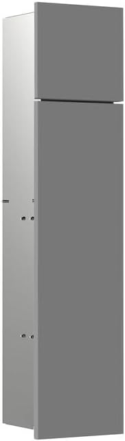 Emco Asis Pure Unterputz-WC-Modul, Badezimmerschrank als Klobürsten- und Toilettenpapierhalter mit e