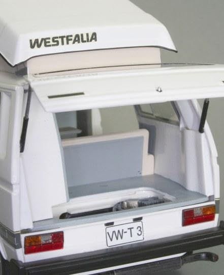 Revell RV07344 Modellbausatz Auto 1:25 - Volkswagen VW T3 Bulli Camper im Massstab 1:25, Level 3, or