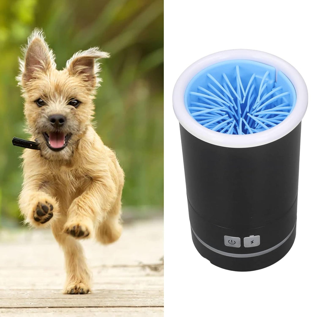 Zerodis Hundepfotenreiniger, Automatischer Pfotenreiniger, USB-wiederaufladbare, Weiche Bürsten, Tra
