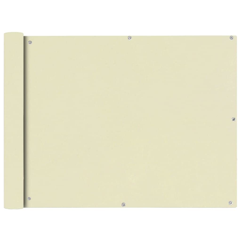 WIFESE Balkonsichtschutz 90x400 cm UV-Schutz mit Ösen Balkonbespannung Balkonsichtschutz Balkonverkl