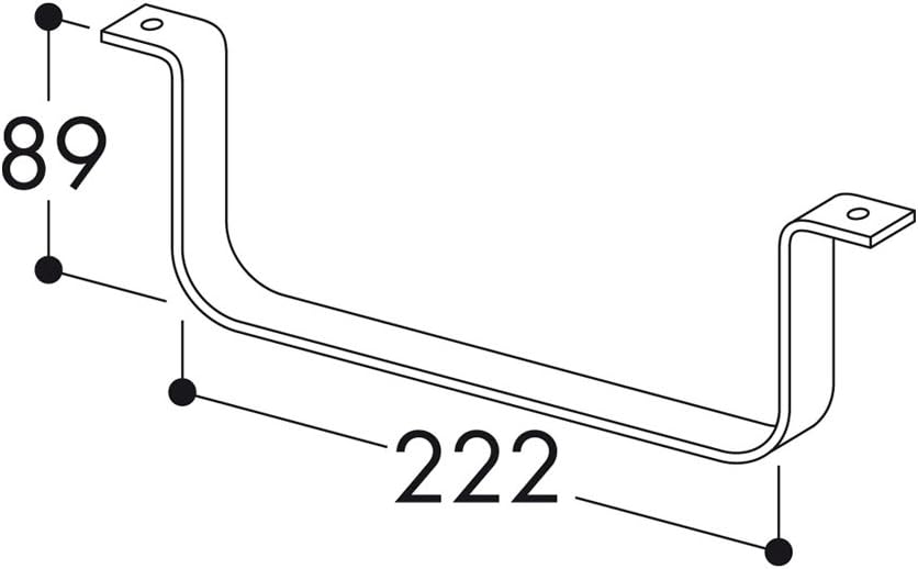10er SET F-RSS Flachkanalhalterung/Halterung/Compair flow (System Ø 150)