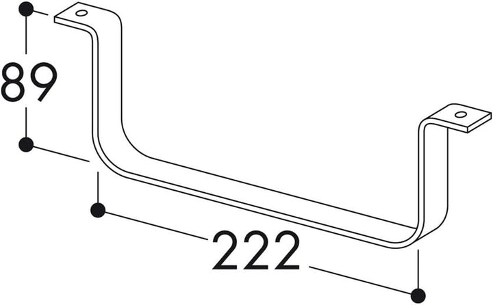 10er SET F-RSS Flachkanalhalterung/Halterung/Compair flow (System Ø 150)