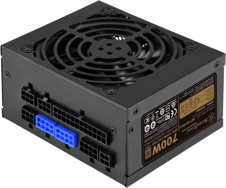SilverStone Technology SST-SX700-G v 1.1 - SFX Serie 700W 80 Plus Gold flüsterleises PC-Netzteil mit