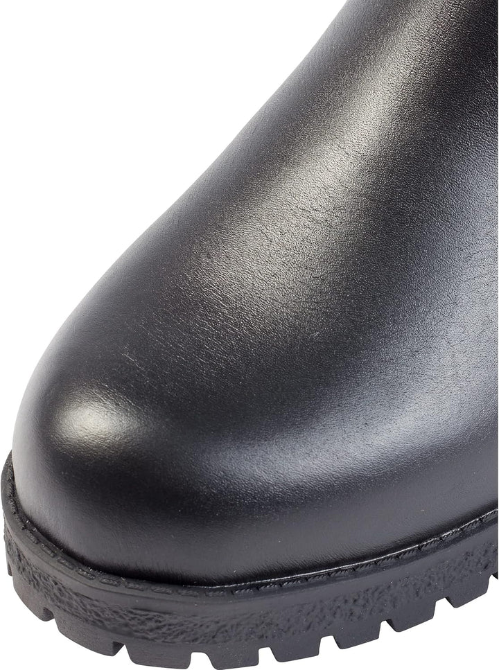 Spirit Motors Damen Lederstiefel 1.0 - Kurzschaft - 4cm Absatz - Rindsleder 37 EU Schwarz, 37 EU Sch