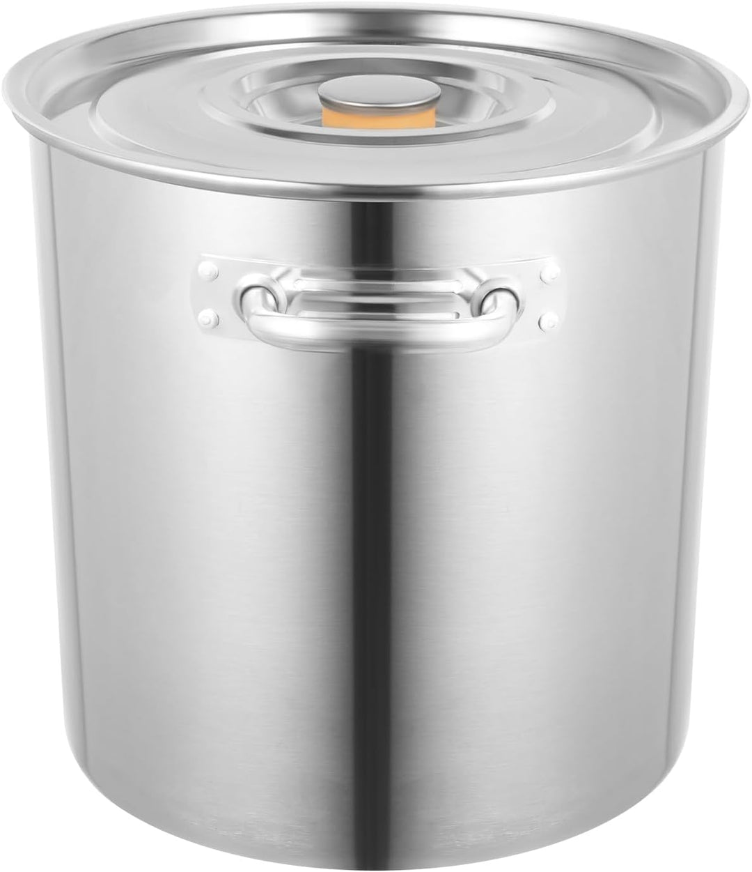 Grosses Catering Kochtopf, 50Liter, Edelstahl Suppentopf mit Deckel, Catering Kochtopf hochtemperatu