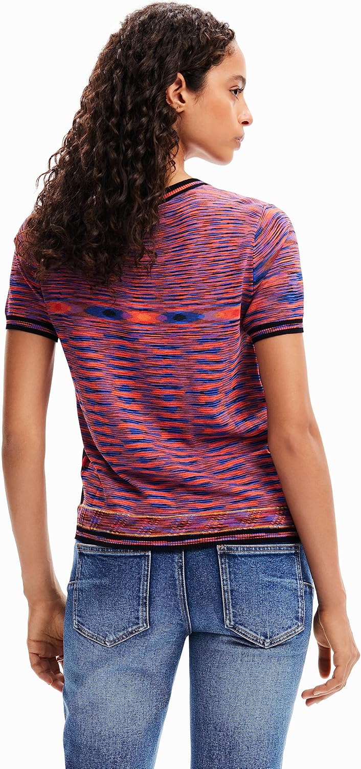 Desigual Damen Ts_alejandría T-Shirt S Orange, S Orange