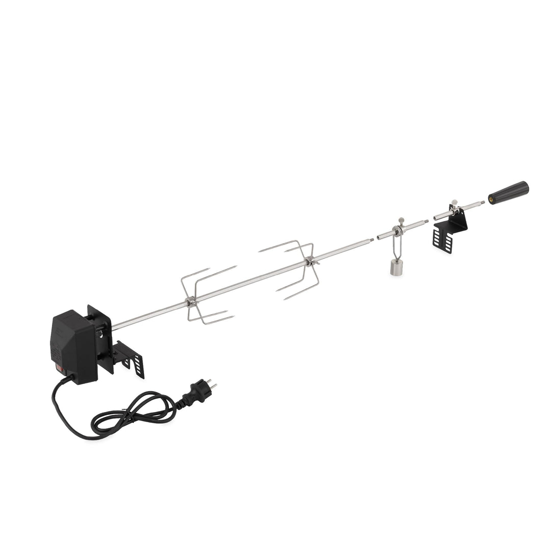 tepro Grillzubehör Universal Grillspiess-Set für Netzbetrieb aus Edelstahl, Netzbetrieb