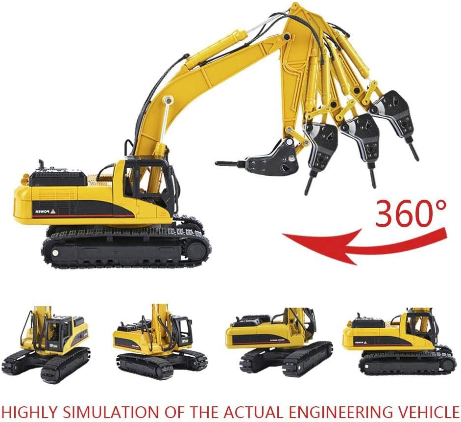 RC Bagger, 1:50 Legierungs Bagger Modellbau BAU Auto Fahrzeug Fernsteuerungsbagger for BAU Modeleise