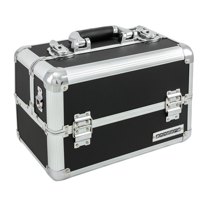 anndora Beauty Case Kosmetikkoffer - Stilvoller Schmuckkoffer, Schminkkoffer mit robustem Aluminiumr