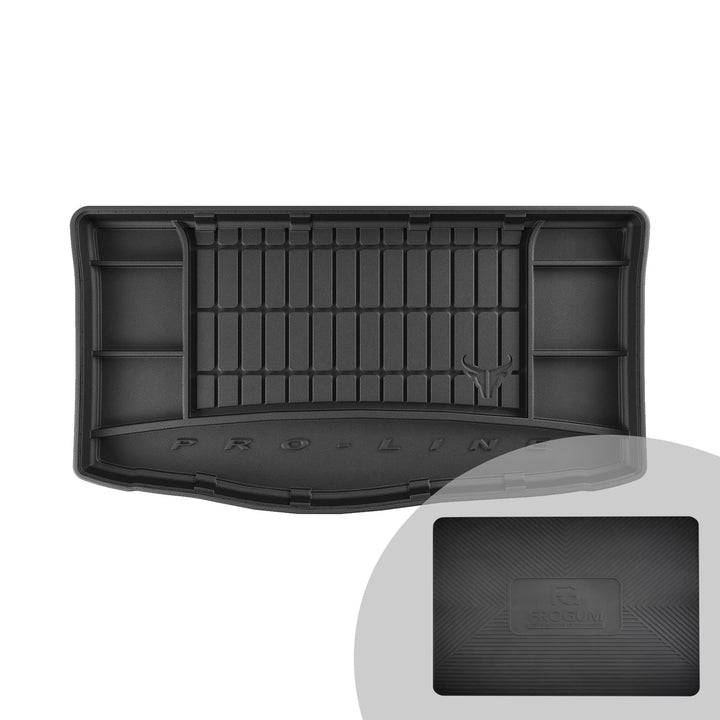 FROGUM ProLine 3D Gummimatte Exklusive Auto Kofferraummatte Kofferraumwanne für Kia Picanto III ab 2