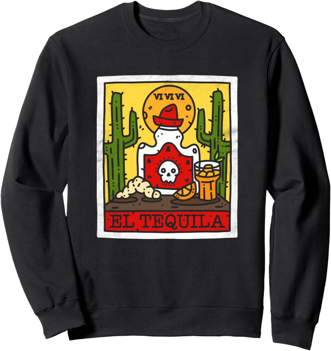 Gothic Tarot El Tequila Satanic Goth Occult Grunge Witch Sweatshirt