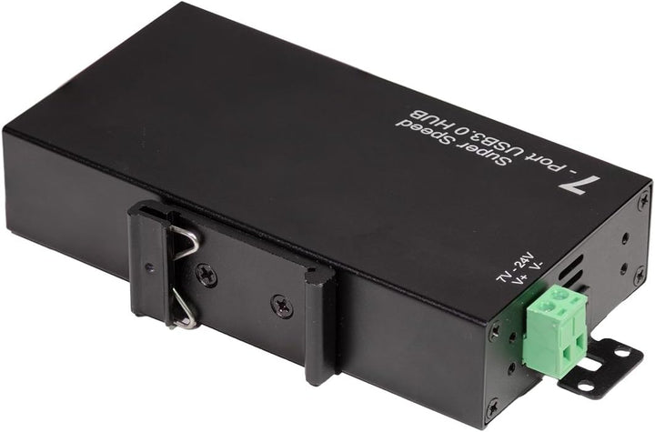 LogiLink 7-Port Hub (USB 3.0) inkl. Netzteil, Industrieausführung, 5 Gbit/s, 10 W, mit Überstrom, Üb