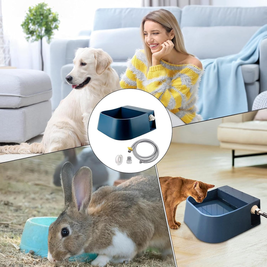 Automatic Dog Water Bowl, Quick Connect Pet Drinkier, Large Capacity Water Dispenser, Durable Leakpr