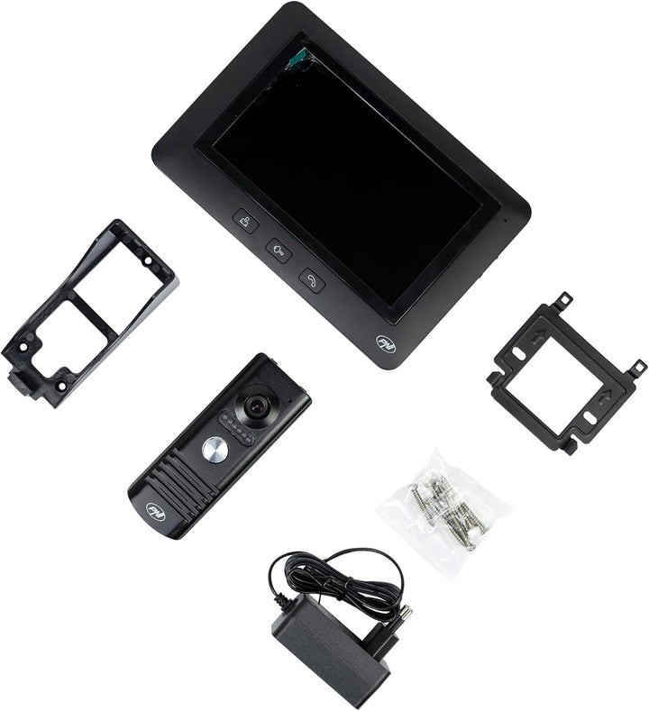 PNI DF930 Video-Gegensprechanlage mit 1 Monitor, 7-Zoll-LCD-Bildschirm, 800x480, elektromagnetischer