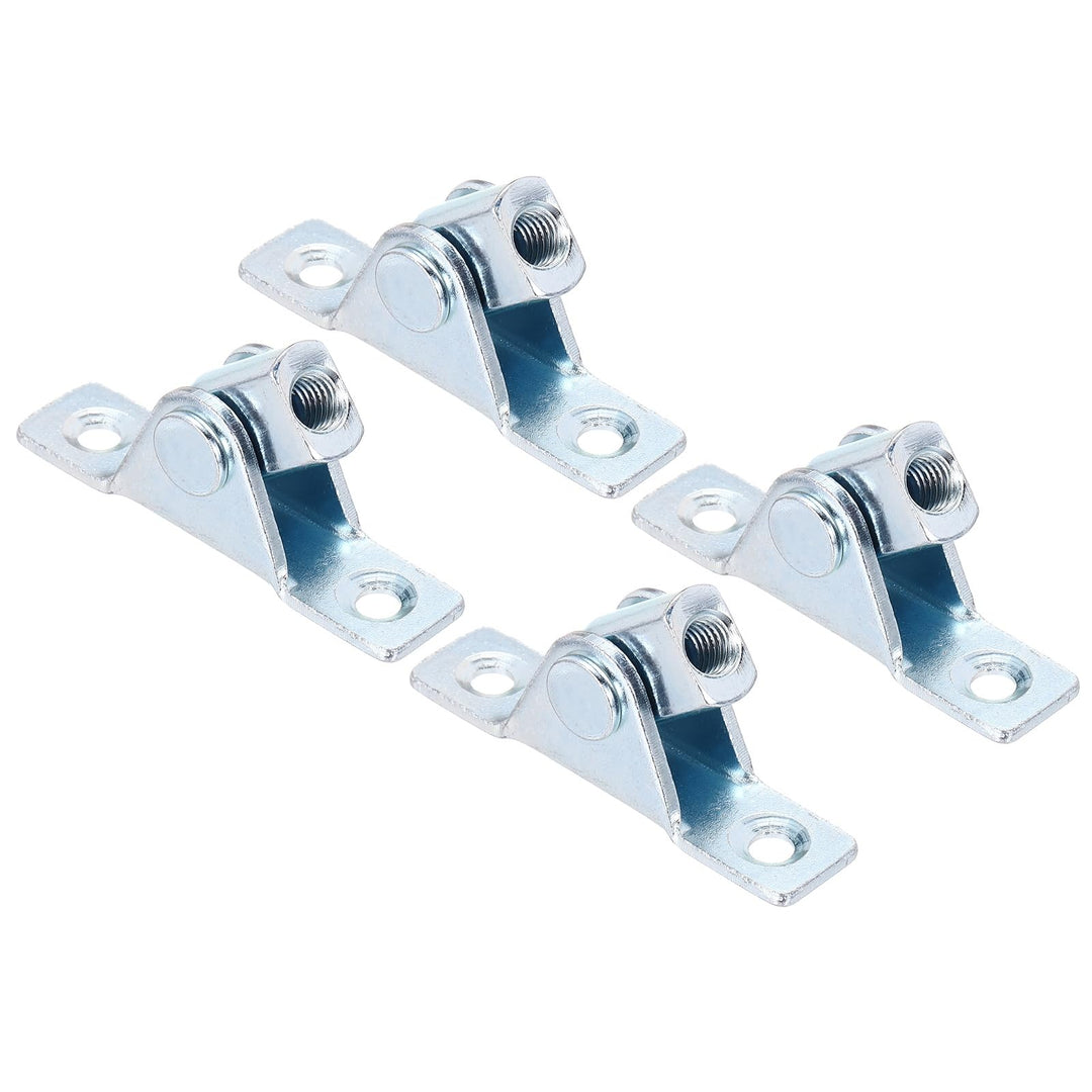 QUARKZMAN Gasfeder Endverbinder M8 Innengewinde A3 Stahl Mit Halterung 4Stk Silberfarben