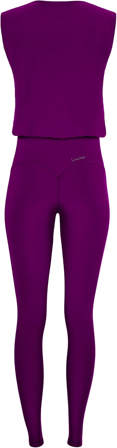 WINSHAPE Damen Functional Comfort Jumpsuit Js102lsc Jumpsuit (1er Pack) L Dark-Plum, L Dark-Plum