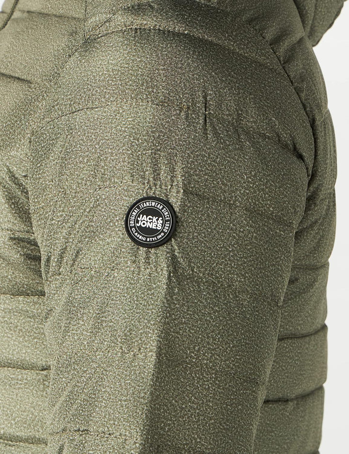JACK & JONES Herren Jjeace Spring Puffer Hood Steppjacke mit Kapuze M Dusty Olive, M Dusty Olive