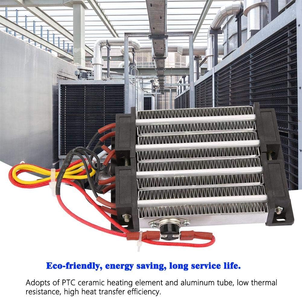 Fafeicy PTC-Keramik-Lufterhitzer, 220V 1000W Isolierte PTC-Heizelement, 96 mm Wellenlänge, automatis
