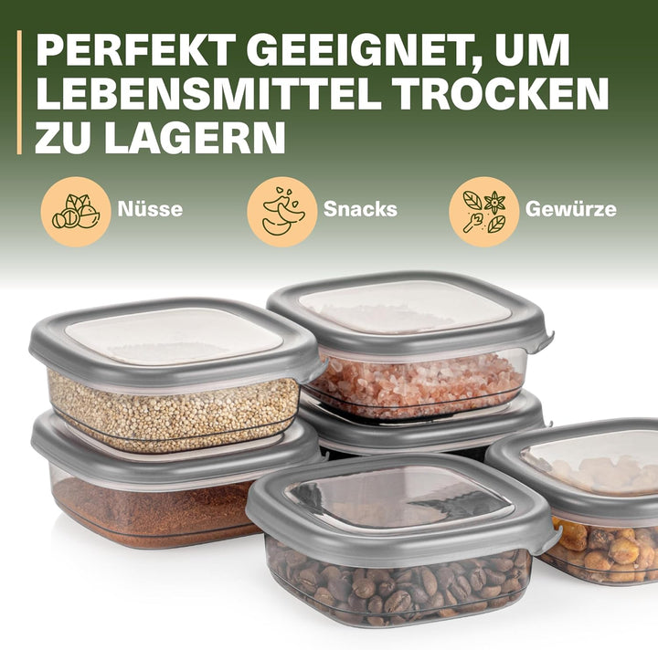 Viwares Vorratsdosen mit Deckel Luftdicht, 12er Vorratsbehälter Set BPA-Frei, Vorratsdose zur Müsli