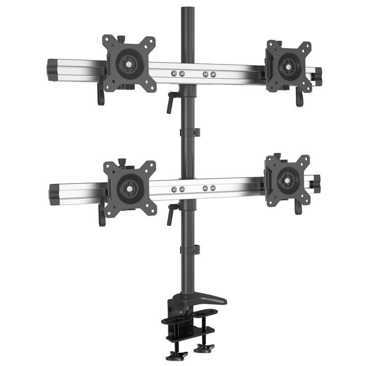 HFTEK 4-Fach-Monitorarm - Tischhalterung für 4 Bildschirme von 15 – 27 Zoll mit VESA 75/100 (MP240C-