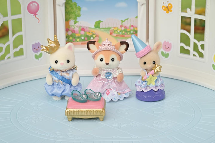 Sylvanian Families - 5818 Baby Prinzessinnen Spielset, Spielset mit Tierfigur, samtige Tierfiguren,
