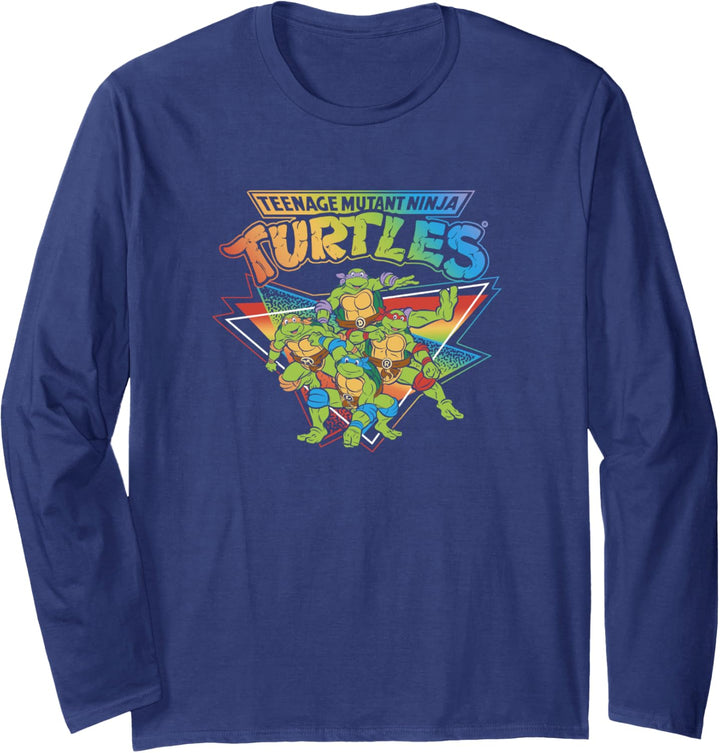 Teenage Mutant Ninja Turtles Pride Rainbow Gradient Langarmshirt