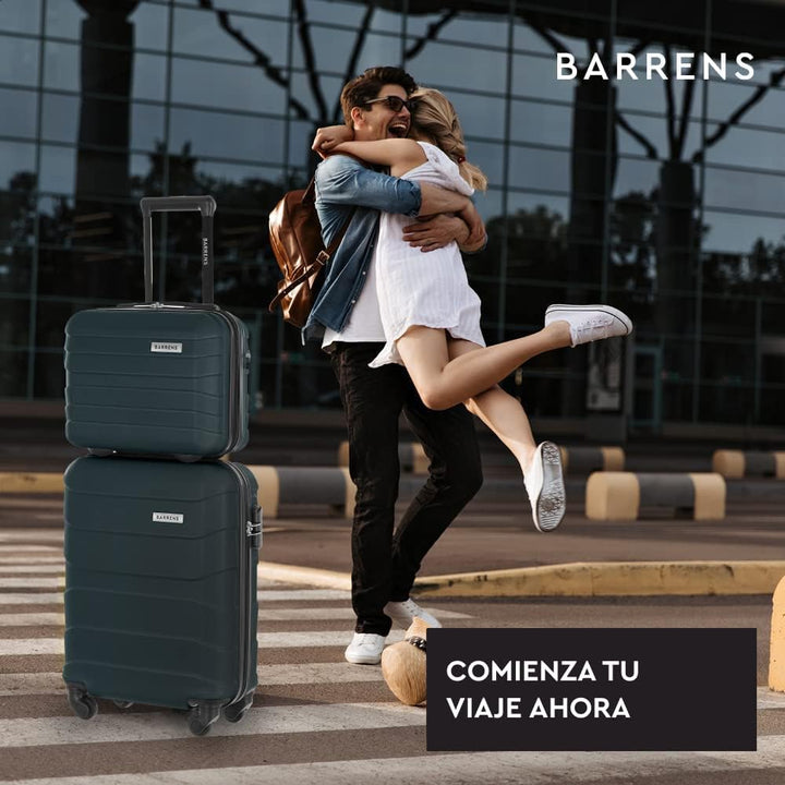 BARRENS Kabinenkoffer + Reisekosmetikkoffer Set | Handgepäck | Kabinenkoffer 55x40x20cm 34l | Kosmet