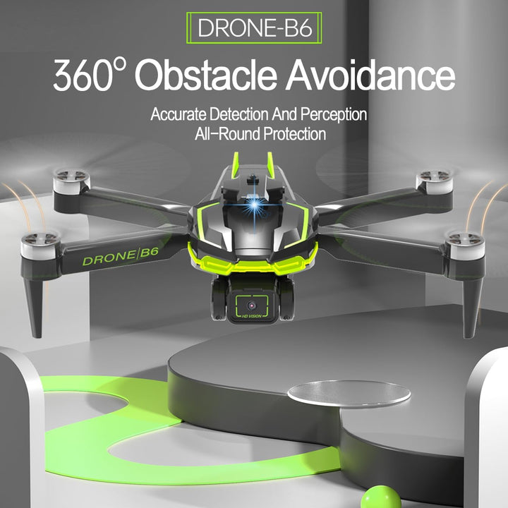 Drohne mit Kamera 4K für Kinder und Erwachsene mit Bürstenlose Motor, Faltbar Quadcopter mit WiFi Üb