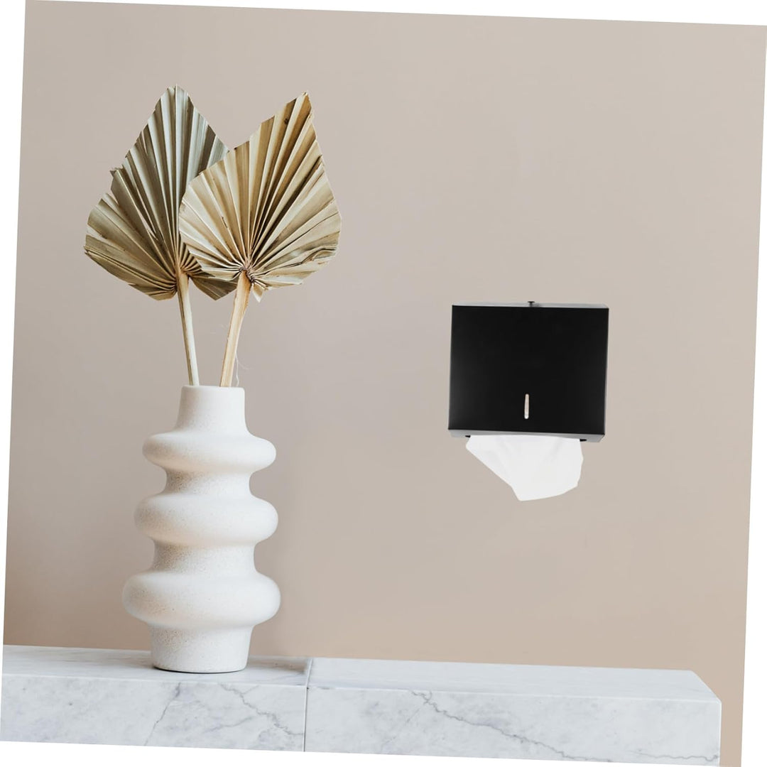 TOPBATHY Papierhandtuchhalter: Edelstahl Multifold Papierhandtuchspender, Wandmontage Badezimmer Pap