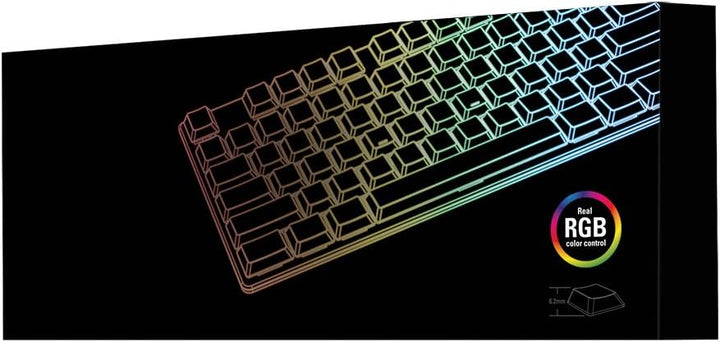 Sharkoon PureWriter RGB TKL Mechanische Low Profile-Tastatur (RGB Beleuchtung, blaue Schalter, flach
