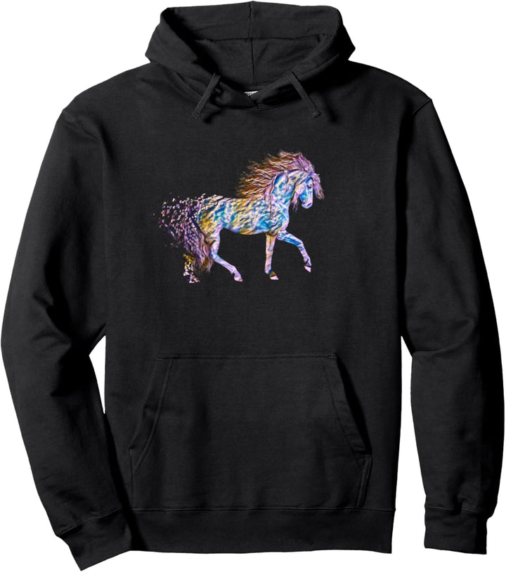 Pferde Motiv Pullover Hoodie