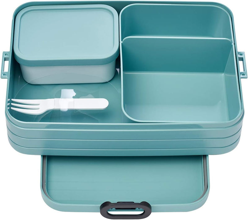 Mepal Bento Brotdose Large Take A Break - Brotdose mit Bento Box - Für 2 Sandwiches oder 4 Brotschei