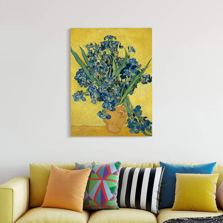 PICANOVA – Vincent Van Gogh Irises May 60x80 cm – Bild auf Leinwand – Leinwandbild – Premium Leinwan