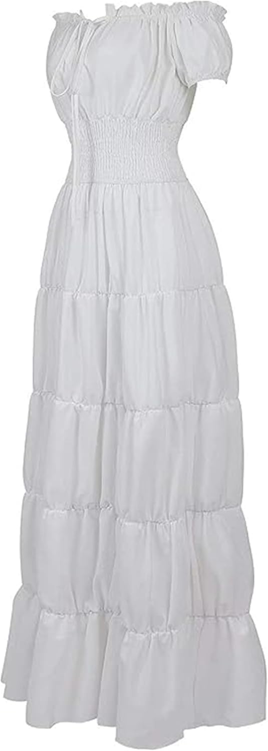 Black Sugar Mittelalterliches Kleid Frauen Renaissance Retro Kostüm Mittelalter Vintage Halloween Go