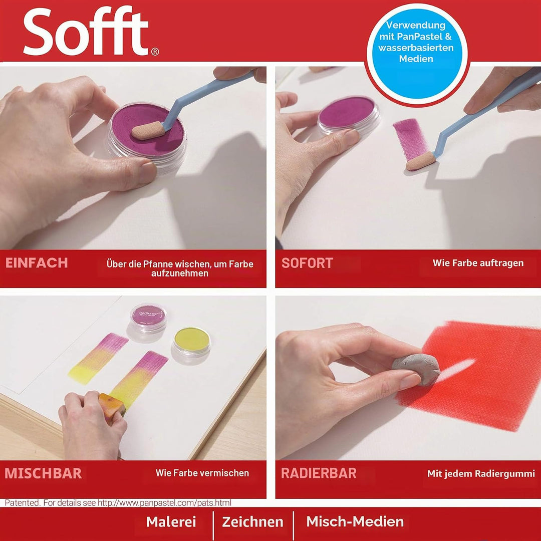 Colorfin PanPastel Sofft Tools Kombinationsset, 44 Stück, 44 Stück (1 Stück)