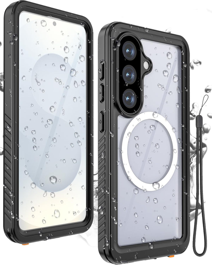 Miimall Wasserdicht Handyhülle für Samsung Galaxy S26 Plus Hülle mit Magnet, [Eingebaute Displayschu