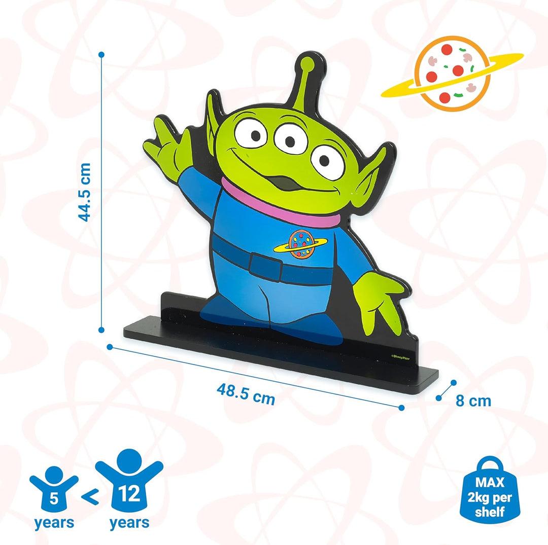 Disney Toy Story Wandregal, klein, wandmontiertes Bücher- und Aufbewahrungsregal für Kinder, Schwebe