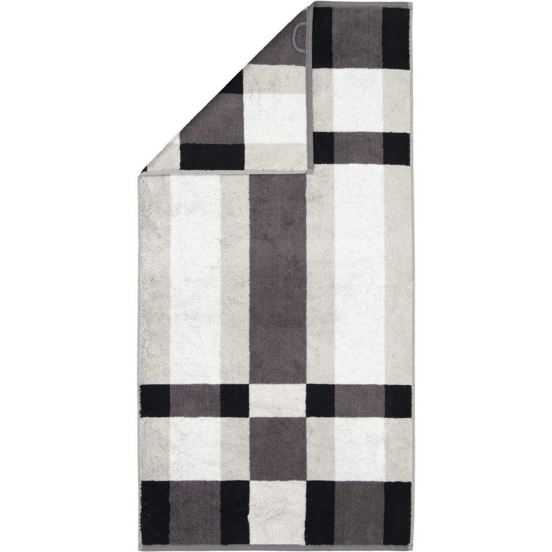 CAWÖ Home Handtücher Delight Karo 6219 Platin - 77 Duschtuch 70x140 cm, Duschtuch 70x140 cm