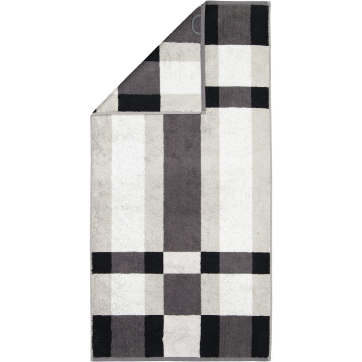 CAWÖ Home Handtücher Delight Karo 6219 Platin - 77 Duschtuch 70x140 cm, Duschtuch 70x140 cm