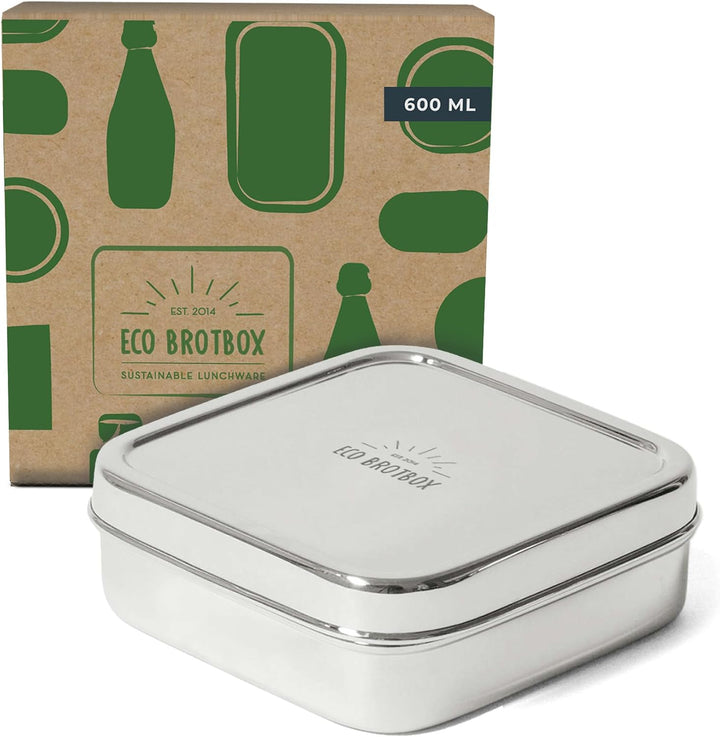 Brotbox Classic | Brotdose Kinder 500ml | Lunchbox aus Edelstahl BPA frei | Vesperbox Spülmaschinenf