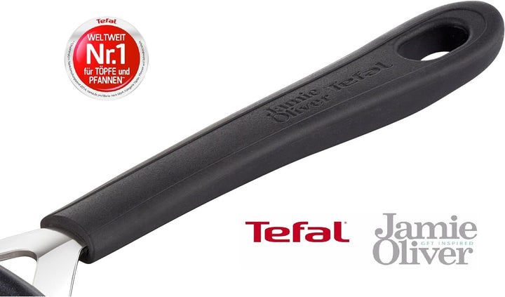 Tefal E85709 Jamie Oliver Edelstahl Wokpfanne/Wok, Antihaftbeschichtet, Pfanne Induktionsgeeignet, 2