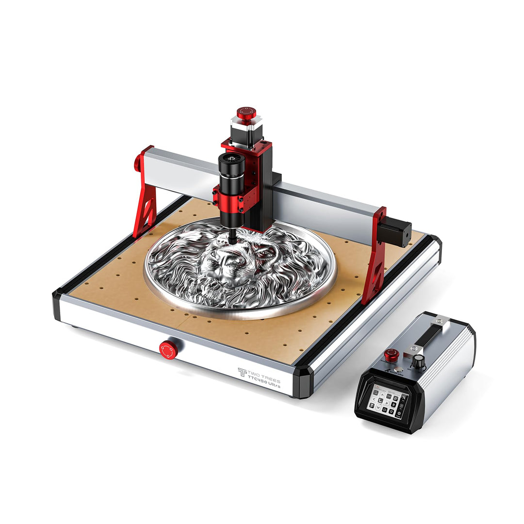 Twotrees TTC450 Ultra 500W CNC Fräsmaschine, umschaltbar zwischen CNC und Lasergravur Modus, mit 3,5