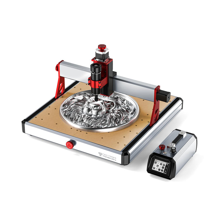 Twotrees TTC450 Ultra 500W CNC Fräsmaschine, umschaltbar zwischen CNC und Lasergravur Modus, mit 3,5
