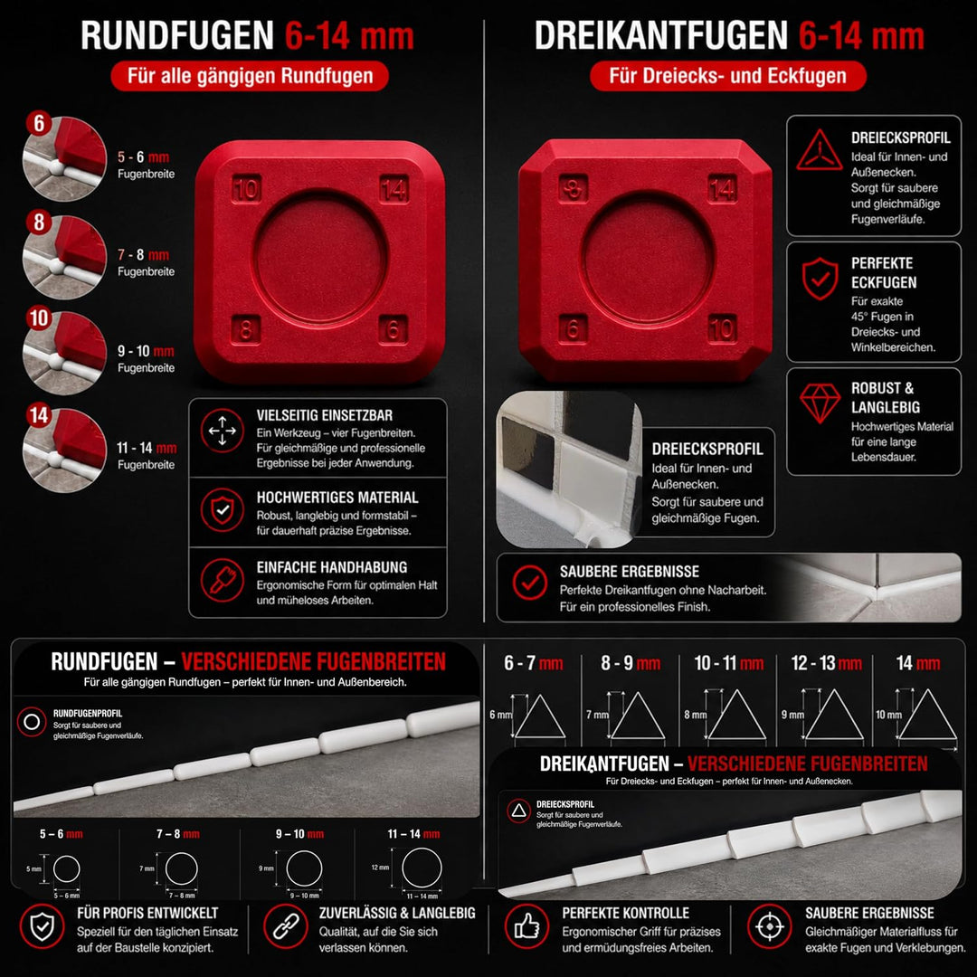 Profi Kartuschenpresse für Silikon &amp; Acryl 280–310 ml | 17 kg Auspresskraft • Matt Schwarz • Für Sil
