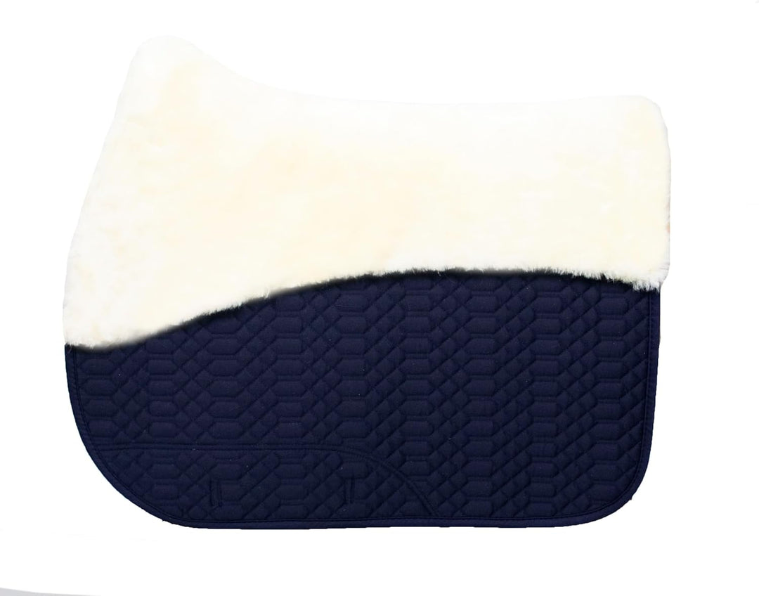 Engel Reitsport Lammfell Schabracke Half Lined SCHABRA1-VSS-MAR-MED Steppstoff Marineblau Fell med.